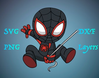 Miles Morales Superhero SVG: Cricut & Silhouette Cut Files (Digital Download)