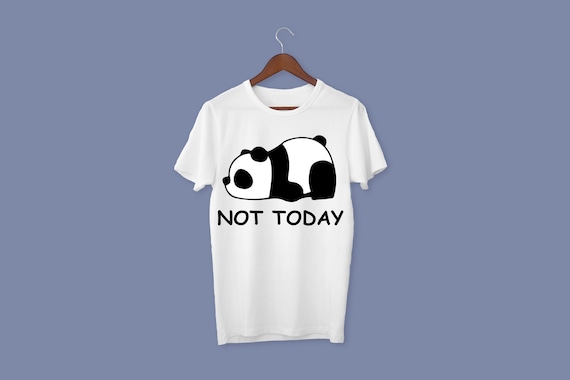 Lazy Panda Svg Memes Print Silhouette Panda Silhouette Svg Etsy