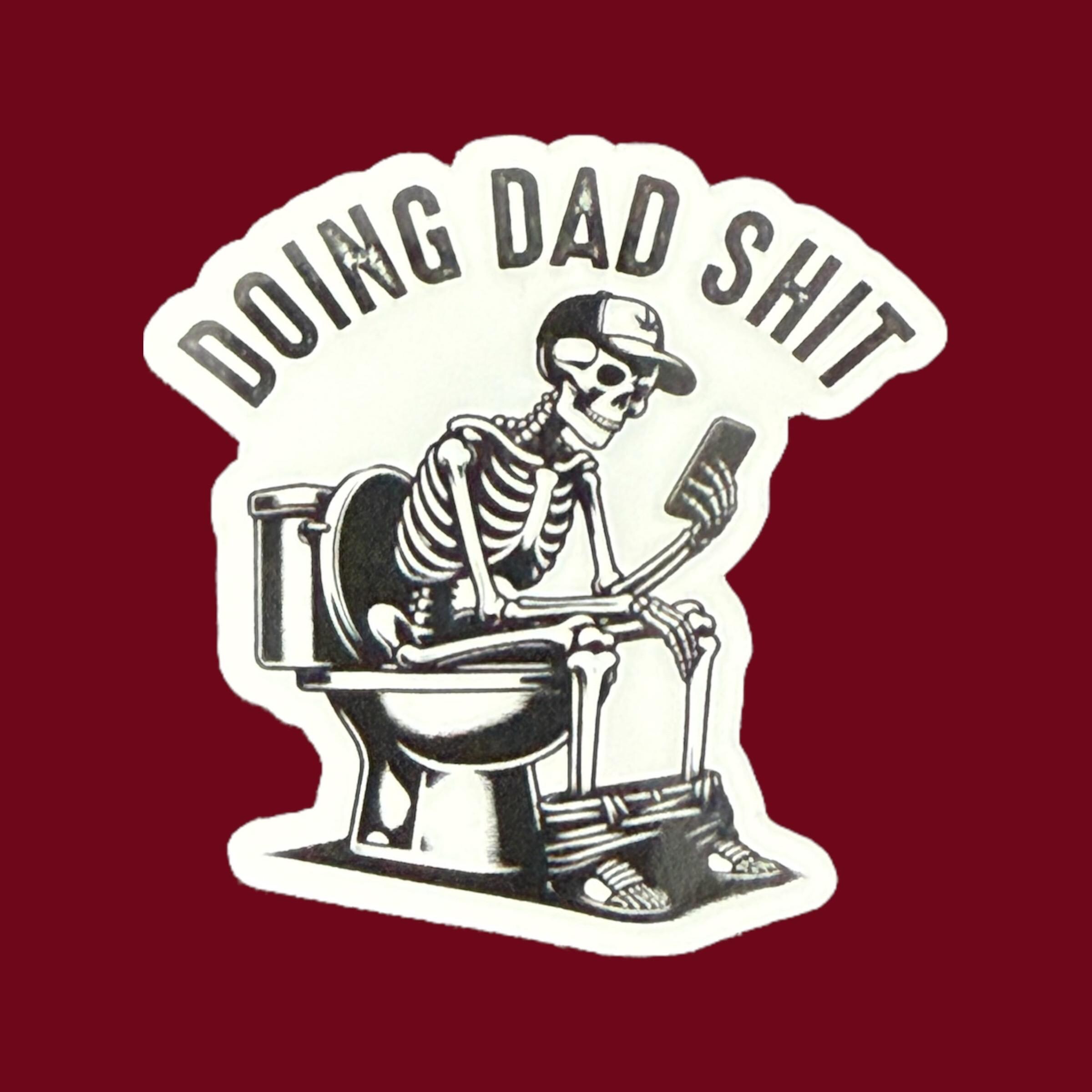 Why U R Angry Daddy Sticker Funny Dad Stickers, Doing Dad Shit, Decal for Water Bottle, Sarcastic ...