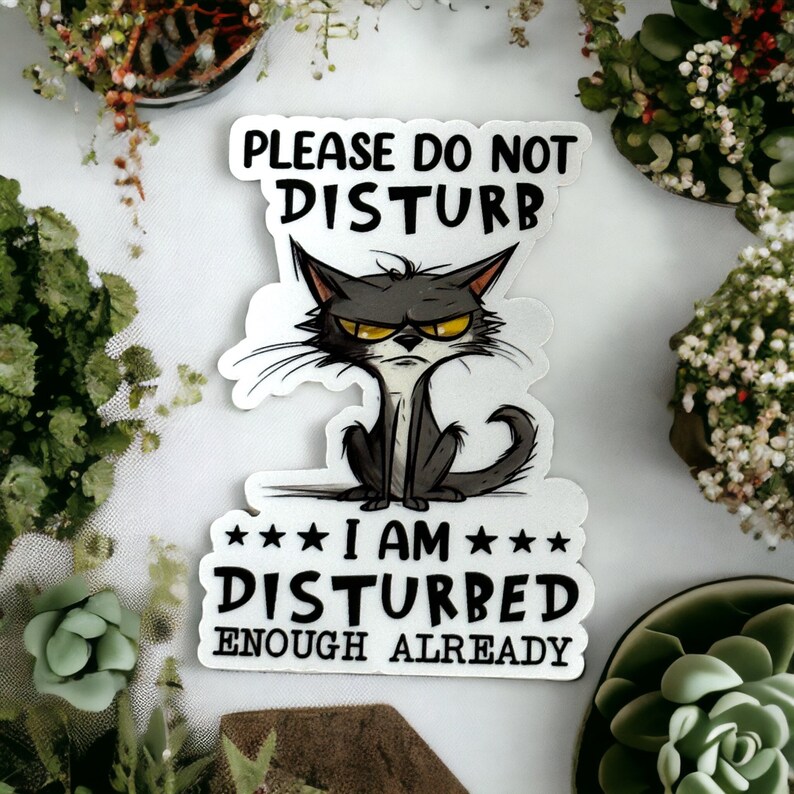 Do Not Disturb Stickers, Stickers for Laptop, Funny Saying, Gifts for ...