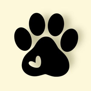Paw Print Decal: Dog Lover Gift, Car/Water Bottle Sticker