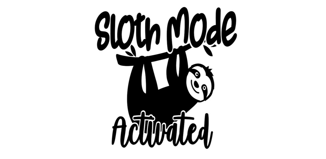 Vinyl decals sloth mode activated car laptop cup  etsy