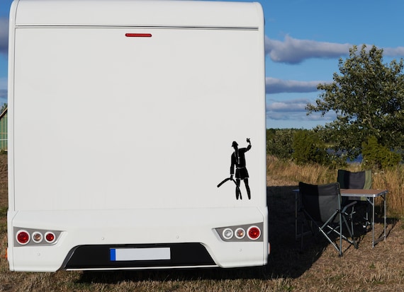 Cousin Eddie Silhouette Shitter Full decal, RV decal for husband, funny sticker for car, camper decals for friends, funny decal for glamping
