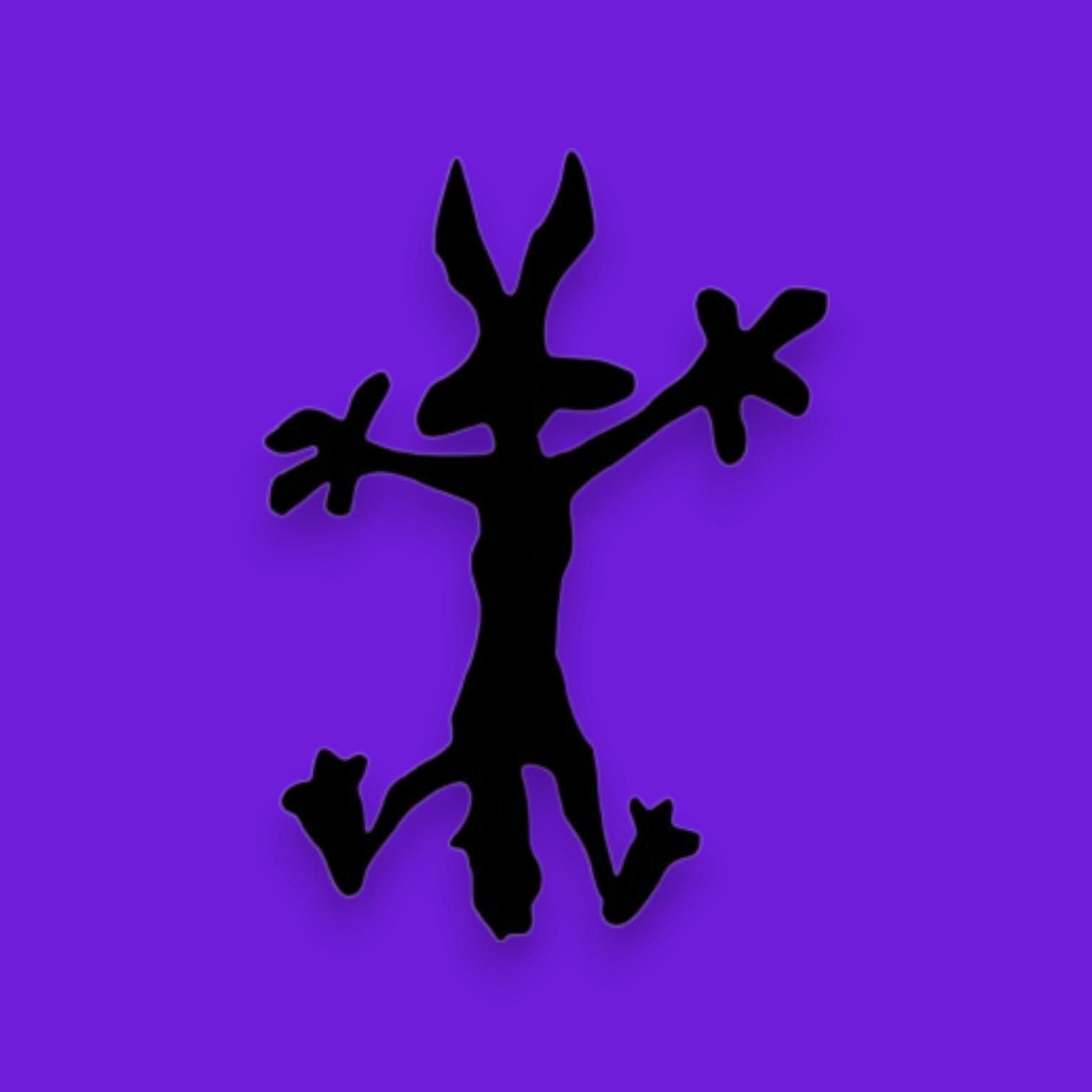 Coyote Splat Decal, Car Dent Decal for Car, Coyote Crash for Truck