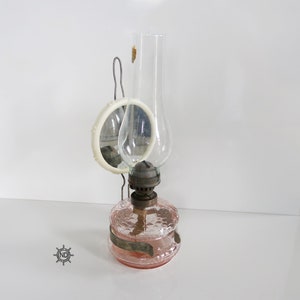 Lámpara de aceite vintage con espejo/Lámpara de petróleo/Lámpara de queroseno/Lámpara de latón
