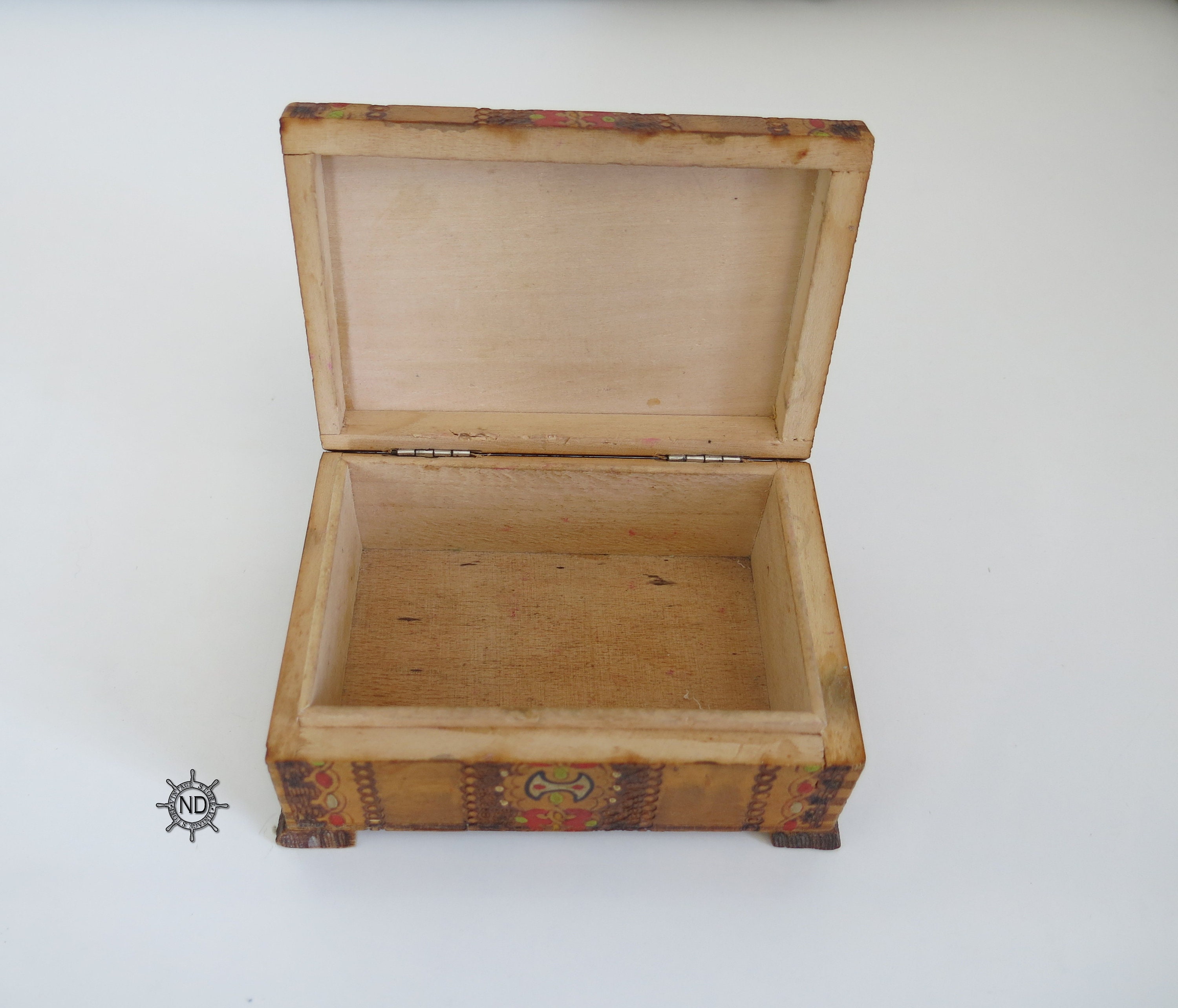 Hand Painted Box Wooden Box Vintage Keepsake Box Wooden Etsy Norway