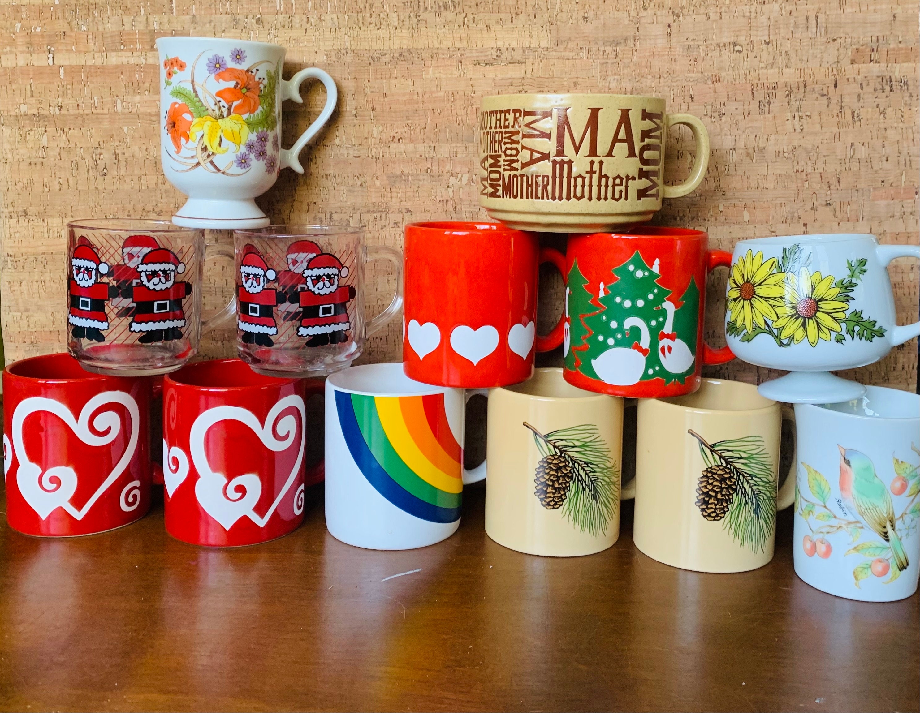 Vintage Rainbow Man Mug With 12 Crayons and Straw Included by Giftco Inc,  Vintage Kids Rainbow Mug, Plastic Rainbow Mug, Kids Rainbow Cup -   Denmark
