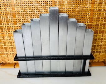Michael Aram metal modernist menorah candle holder or bud vase display