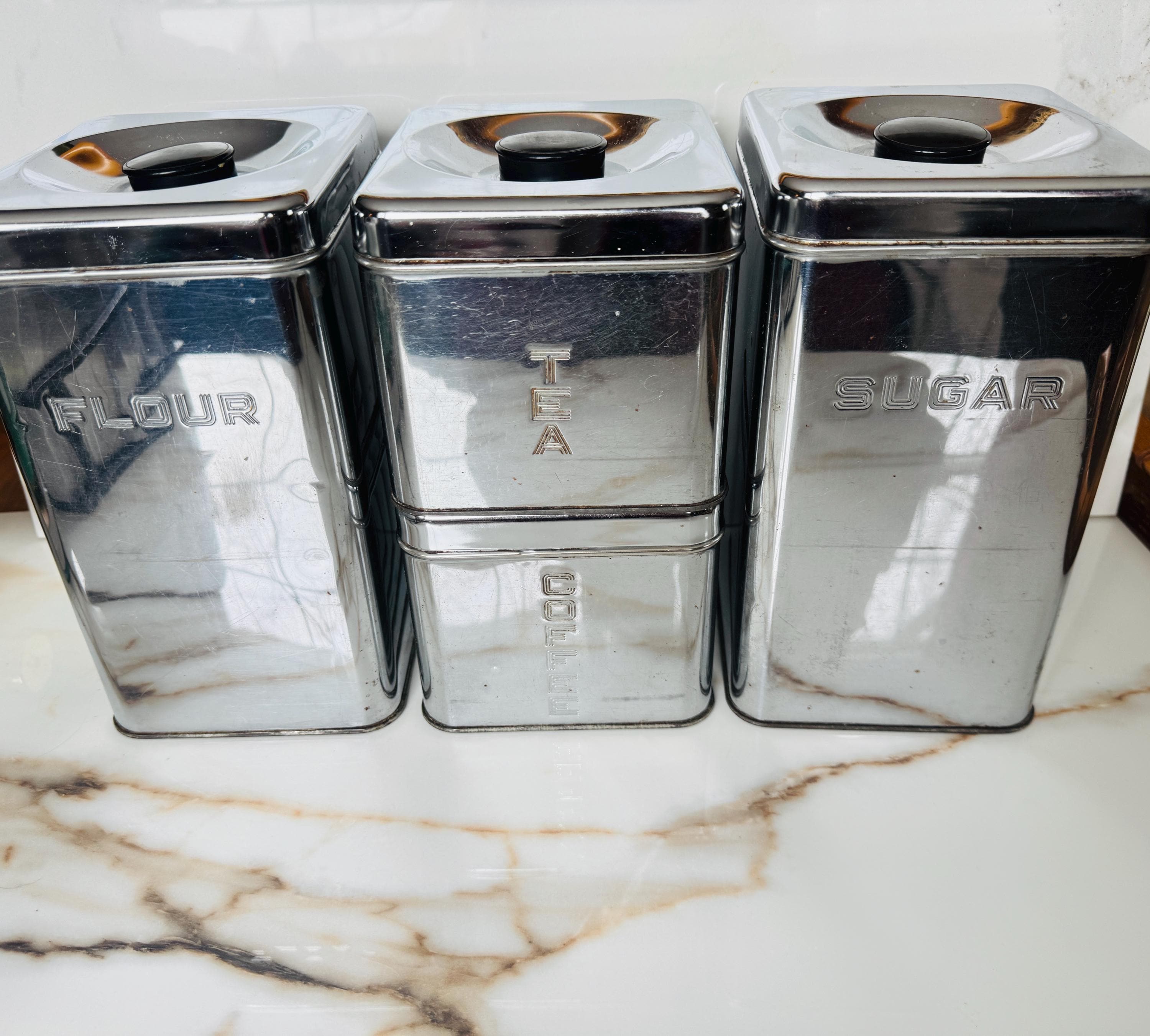 Lincoln Beautyware Canisters - Etsy
