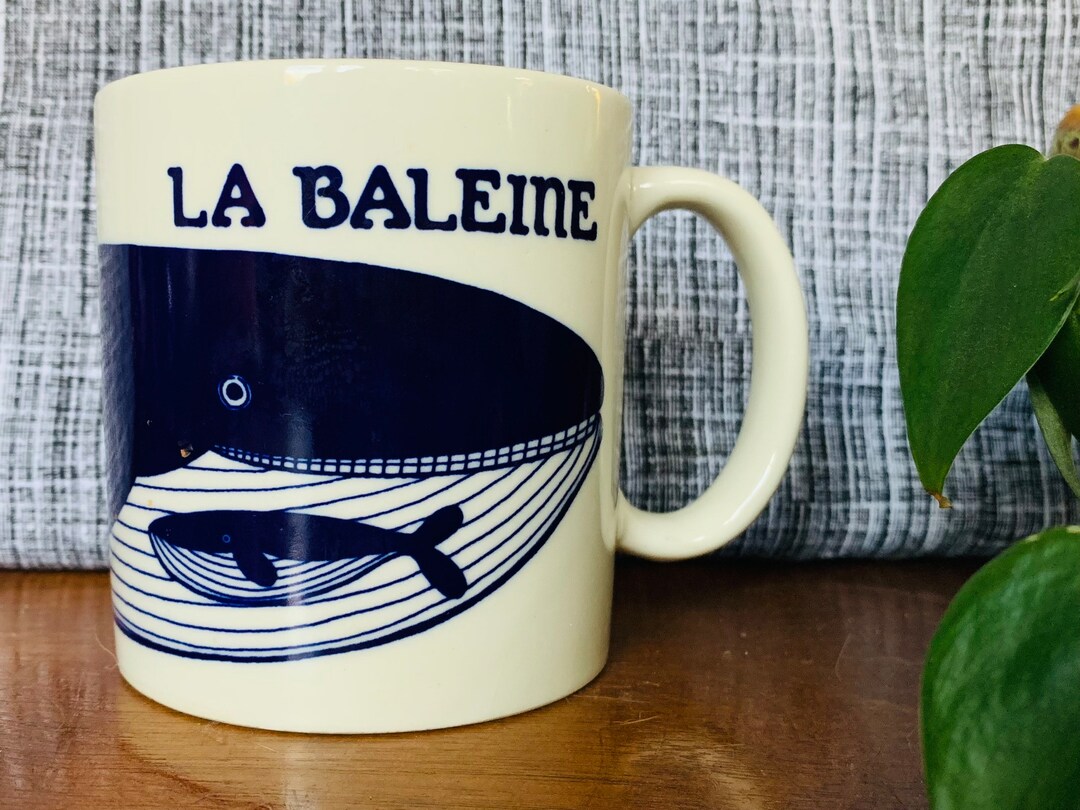 Vintage Taylor & Ng La Baleine Whale Mug With Handle Signed Etsy