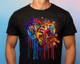 Love is Love Gay Pride T-Shirt, Pride Shirt, Gay Pride Shirt, LGBTQ Shirt, Rainbow Shirt, Equality Shirt, Pride Month, Pride Parade Shir