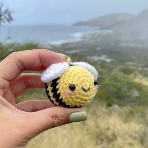Crochet Bumble Bee Keychain