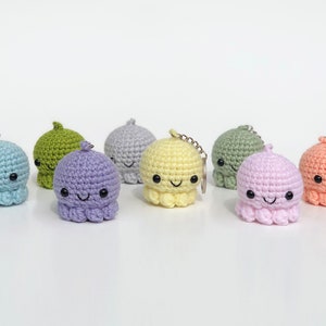 Crochet Octopus Keychain