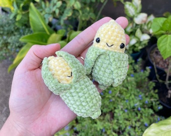 Crochet Corn Keychain - Etsy