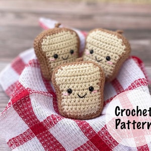PATTERN Crochet Bread Toast Pattern