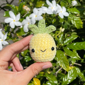 Velvet pineapple keychain