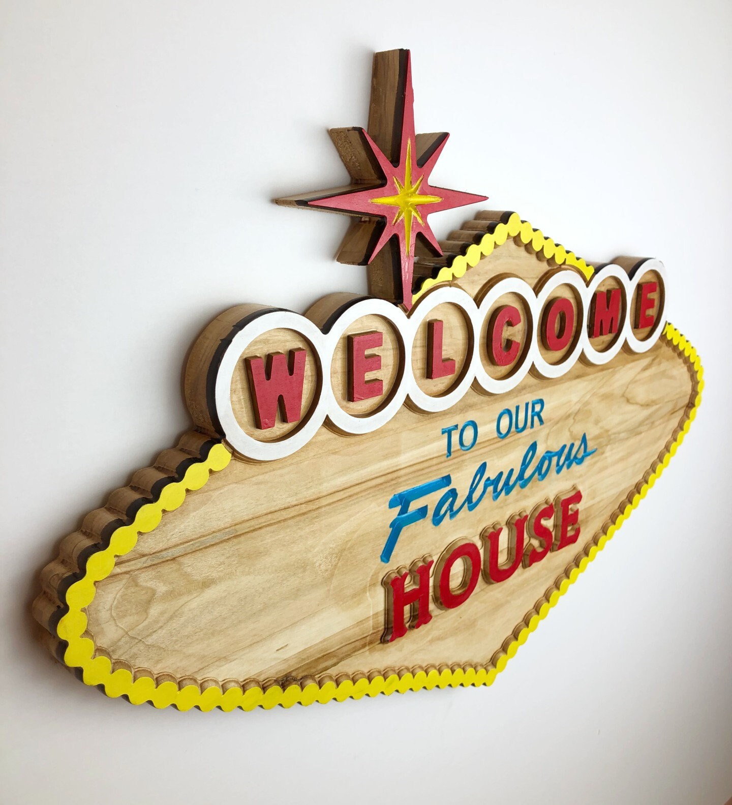 Las Vegas Iconic Welcome Sign - Home Edition - Etsy