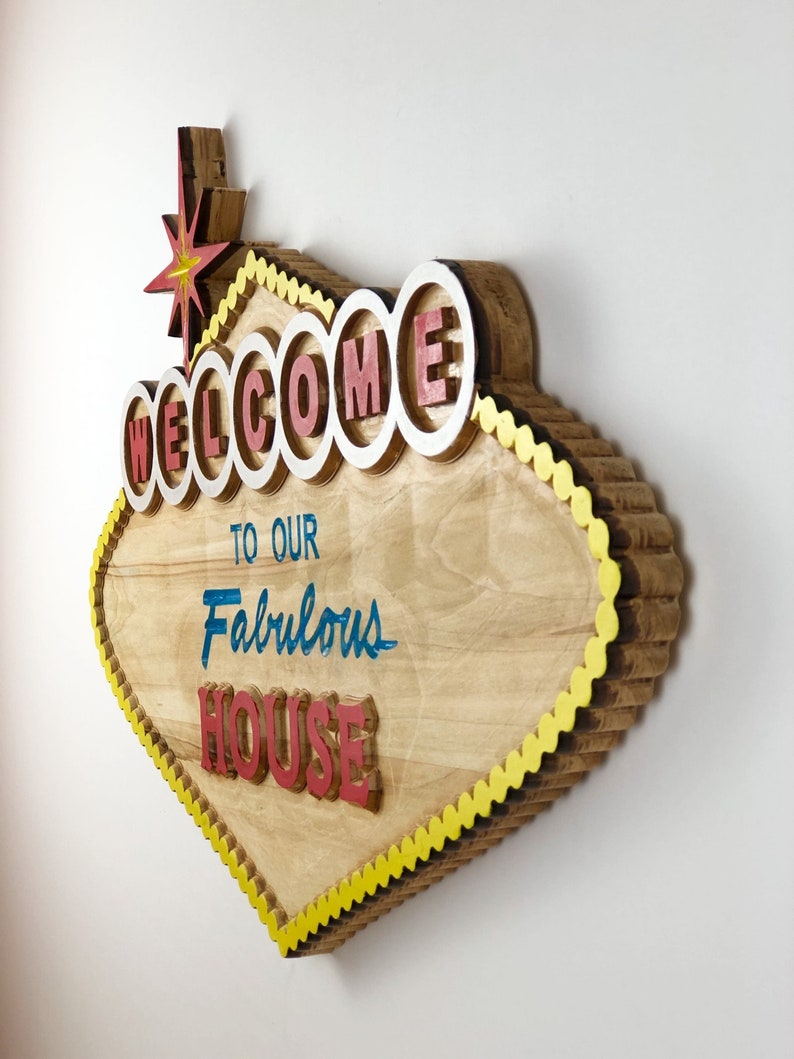 Las Vegas Iconic Welcome Sign - Home Edition - Etsy