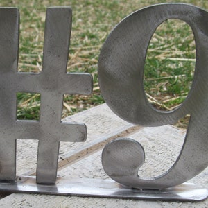 Metal Letters 3, 4, 5 and 6 inch Rustic Weldable image 2