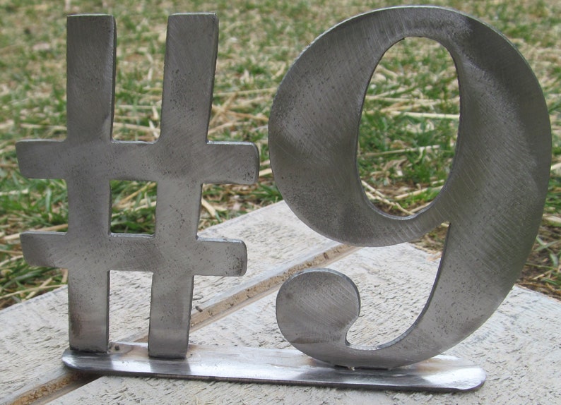 Metal Letters 3, 4, 5 and 6 inch Rustic Weldable image 2