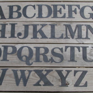 Metal Letters 3, 4, 5 and 6 inch Rustic Weldable
