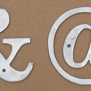 Metal Letters 3, 4, 5 and 6 inch Rustic Weldable image 3