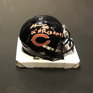 Thomas Jones Autographed Navy Bears Mini Helmet - Jsa Witness Coa