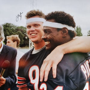 Jim Mcmahon Signed Chicago Bears Walter Payton And Jim Mcmahon 16x20- Jsa Witness Certified