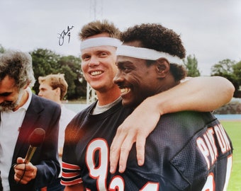 Jim Mcmahon Signed Chicago Bears Walter Payton And Jim Mcmahon 16x20- Jsa Witness Certified