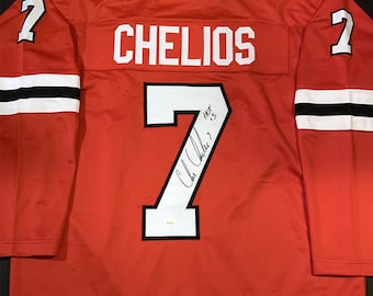 Chris Chelios Blackhawks Signed Red Jersey
