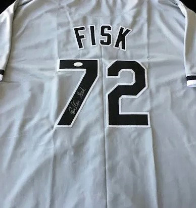 Carlton Fisk Autographed Gray White Sox Jersey - Jsa Witness Coa