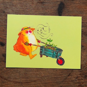 Postkarte: Garten-Nager