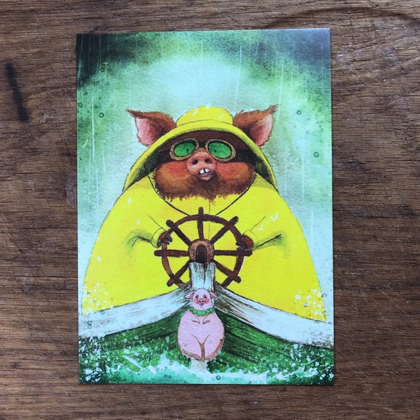 Postkarte: Wilde Hilde