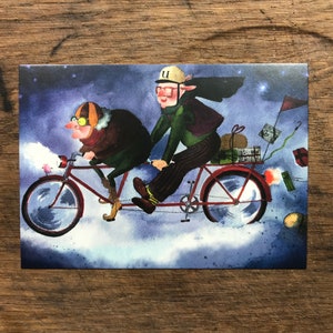 Postkarte: Schnorch und Ulli auf Tour