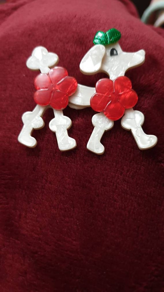 Lea Stein Poodle Brooch.