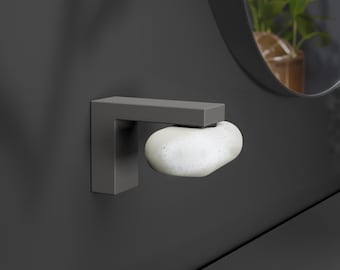 Porte-savon magnétique en matériau durable avec couronne de savon innovante – tenue ultra forte !