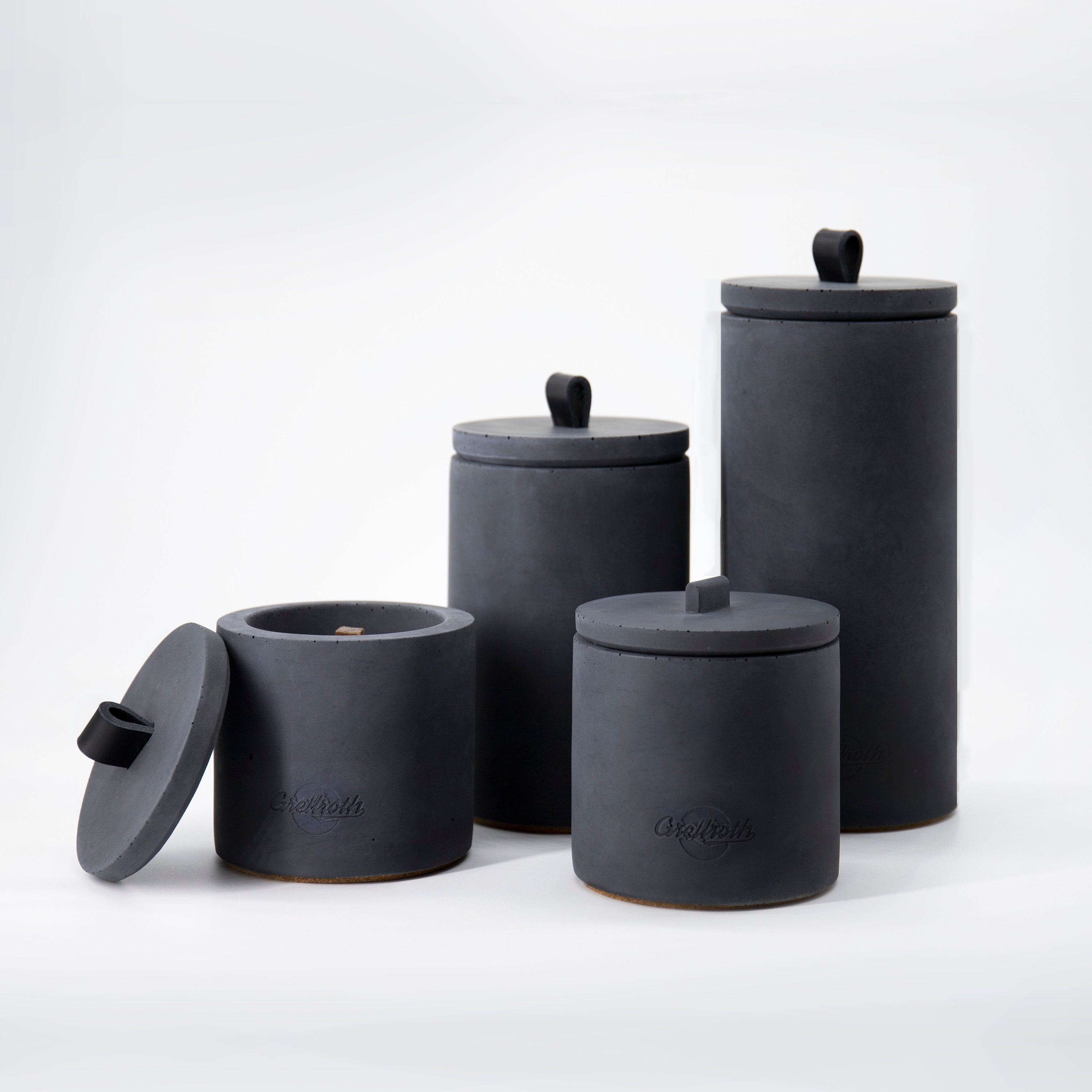 Beton-Outdoor-Feuer DARK Höhe 25 cm Zeitlos | Etsy