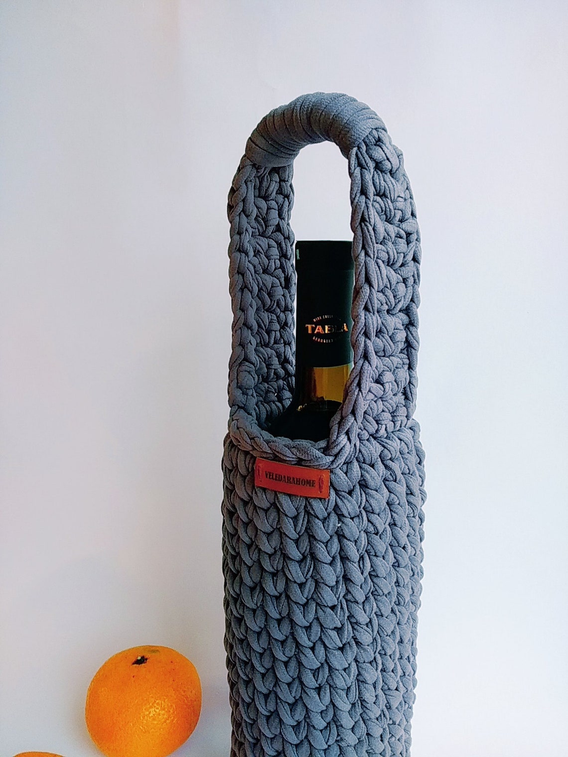 Crochet wine bottle bag pattern Wine bottle holder pattern Etsy