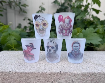 Horror Movie Shot Glasses