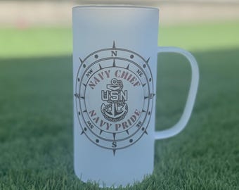 Navy Chief Compass Beer Mug