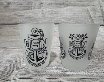 Navy Chief Shot Glass - 25 Pack