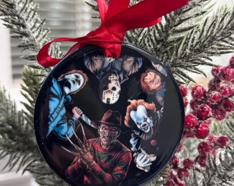 Horror Movie Mash Up Ornament