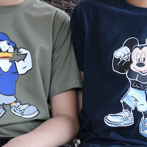 Buff Mickey and Donald Tees - Adults
