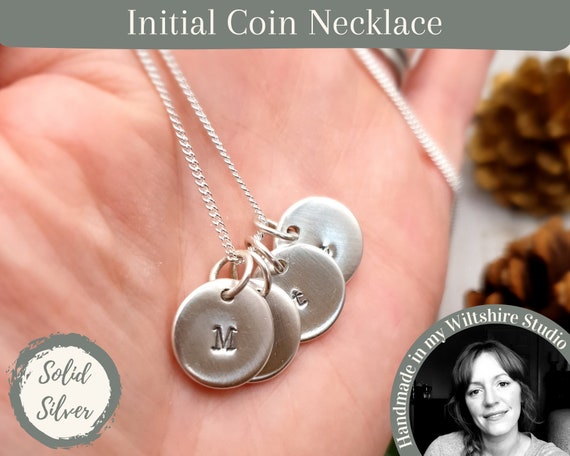 Stamped coin hotsell necklace