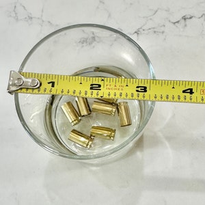 4 whiskey glasses w real brass shell bullet casings cast in resin. Great gift for hunters, whiskey lovers. Unique gift for dad, husband image 5