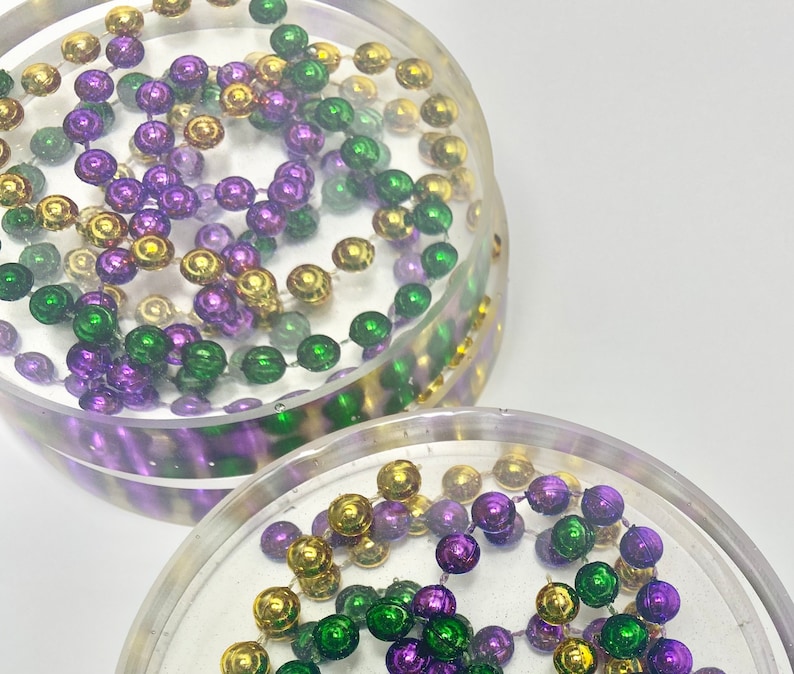 UncommonArtDecor Mardi Gras Coaster - Thumbnail 2