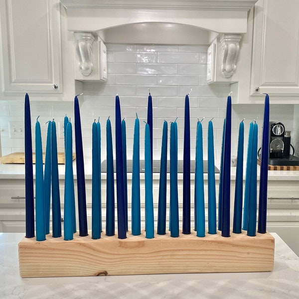 24”-48" GIANT raw fir wooden taper candle holder, Birthday Bridal Shower Wedding Centerpiece, Cake Dessert Table Decor, Large candle holder