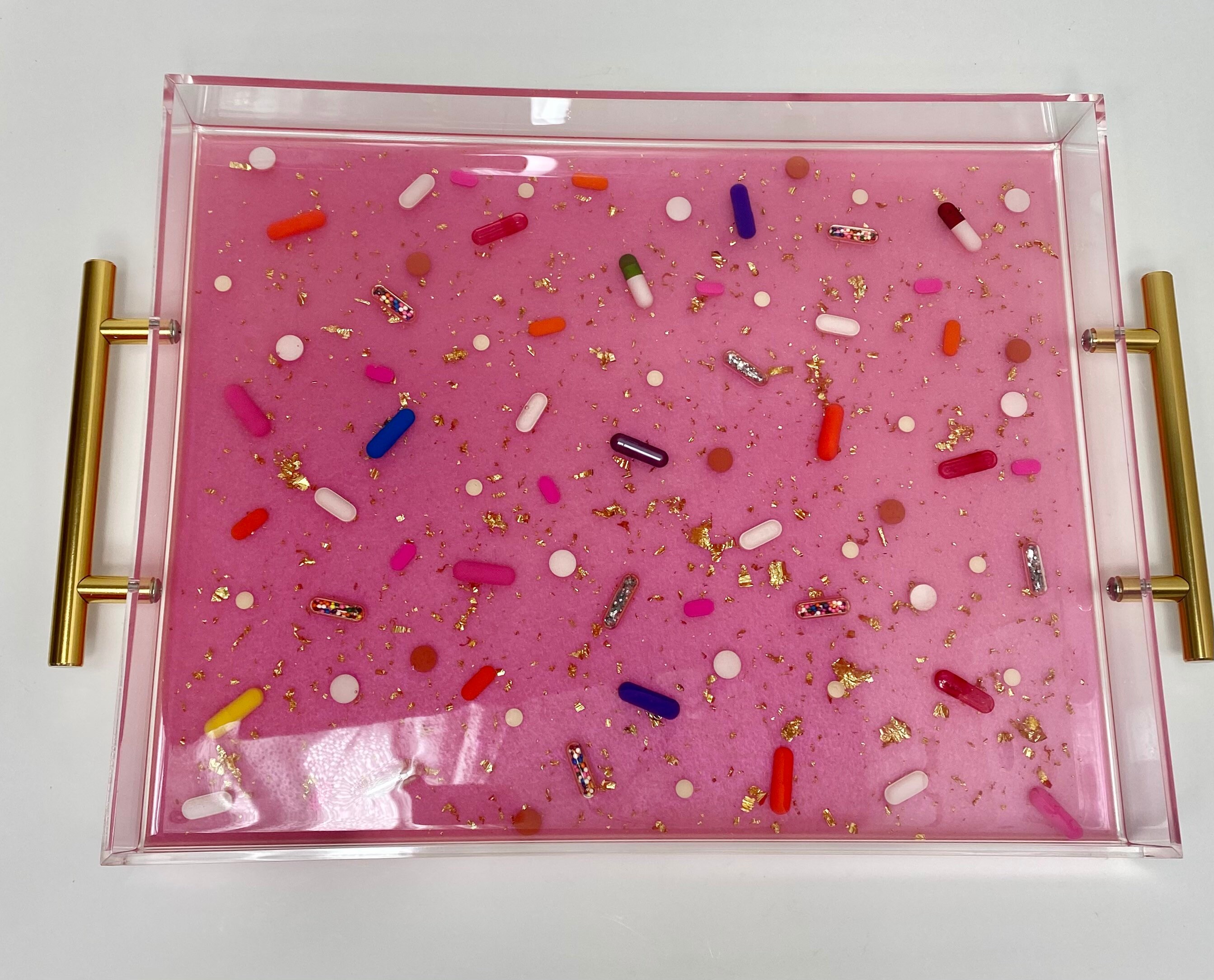 Resin Pill Serving Tray Large Decorative Acrylic Resin Etsy UK
