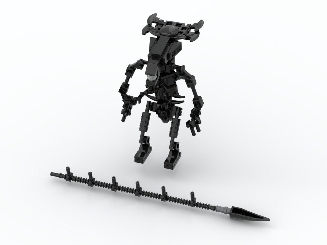 DIY Alien Xenomorph Queen Made With Bricks Etsy