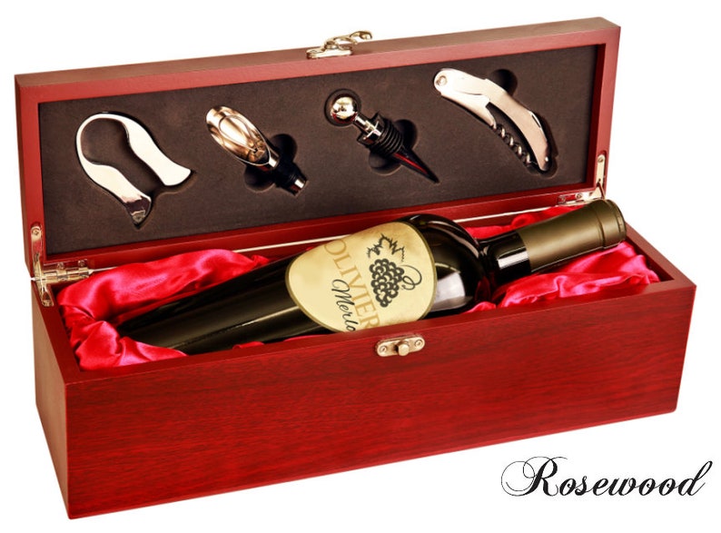 Personalized Wooden Wine Box Wine Box Wedding Gift Etsy